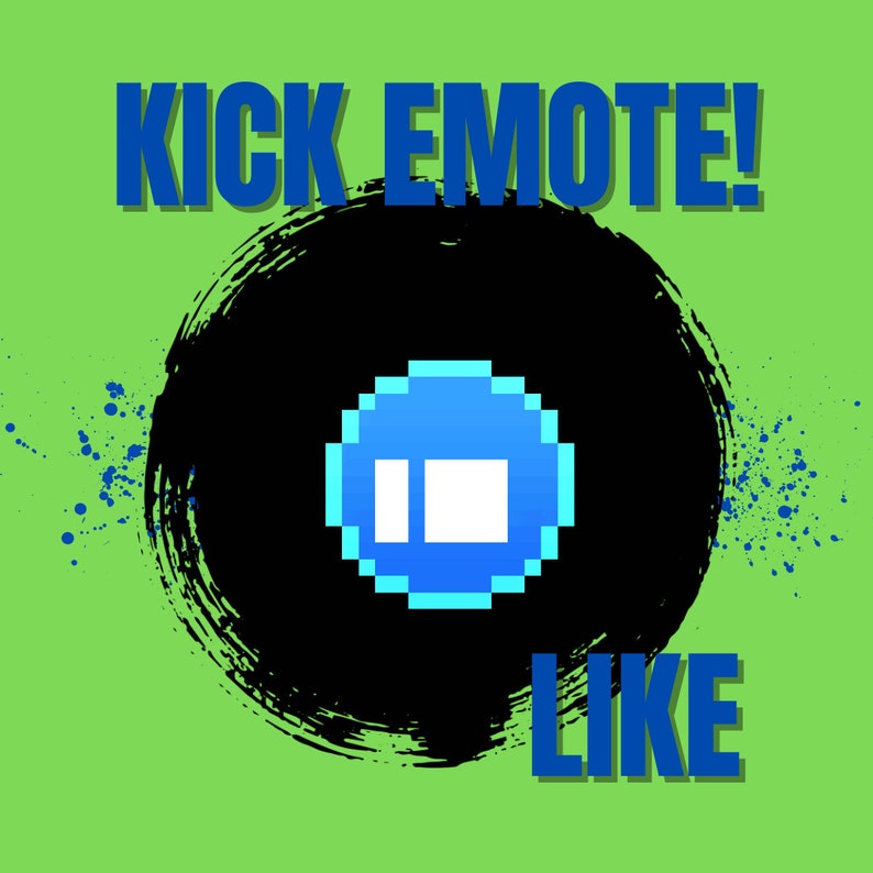 Blue Thumbs up Emoji Animated Emote for Kick Streamers Etsy