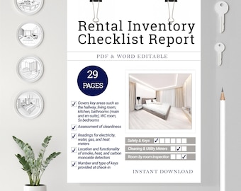 Comprehensive Move-In Checklist & Apartment Condition Report | Rental Inspection Tool for Tenants and Landlords