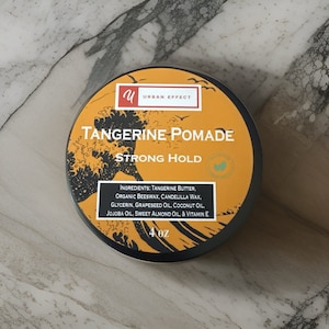 Tangerine Pomade - Strong Hold - All Natural - Organic