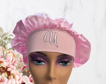 Powder Pink Silky Bonnet