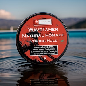 Wavetamer Natural Pomade - Medium Hold - Strong Hold  - All Natural