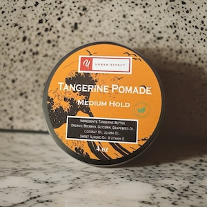 Tangerine Pomade - Medium Hold - All Natural - Organic