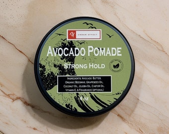 Avocado Pomade - Medium Hold - Strong Hold - All Natural - Organic