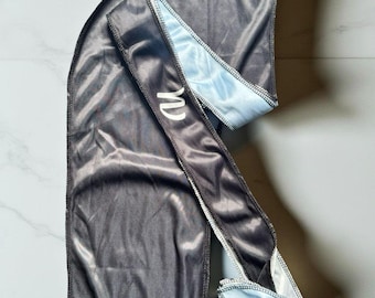 Psychic Blue And Black Custom Durag