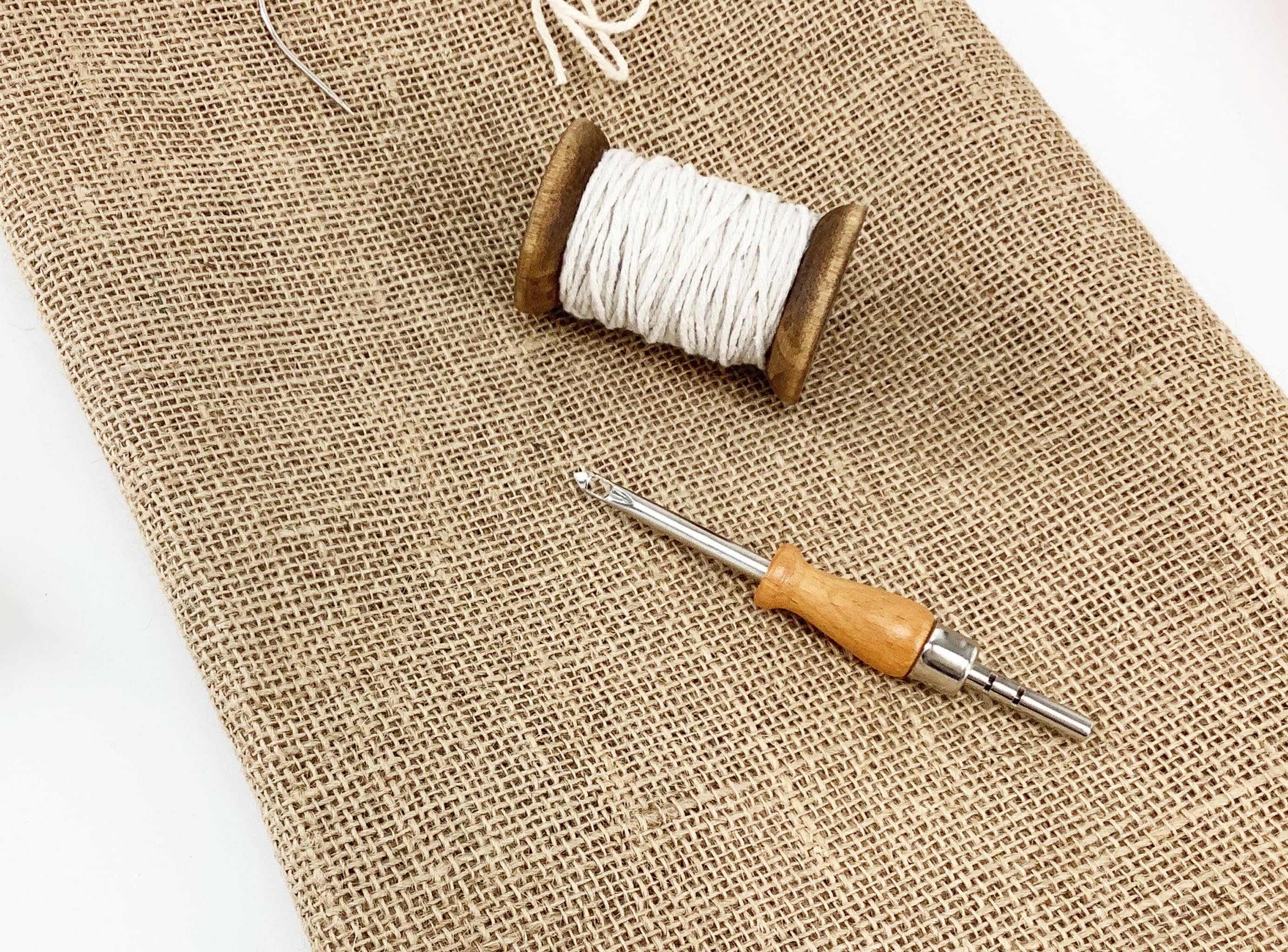Needling Frame Large Punch Needle Frame Kit. 71cm Adjustable Traditional Rug Hooking ...