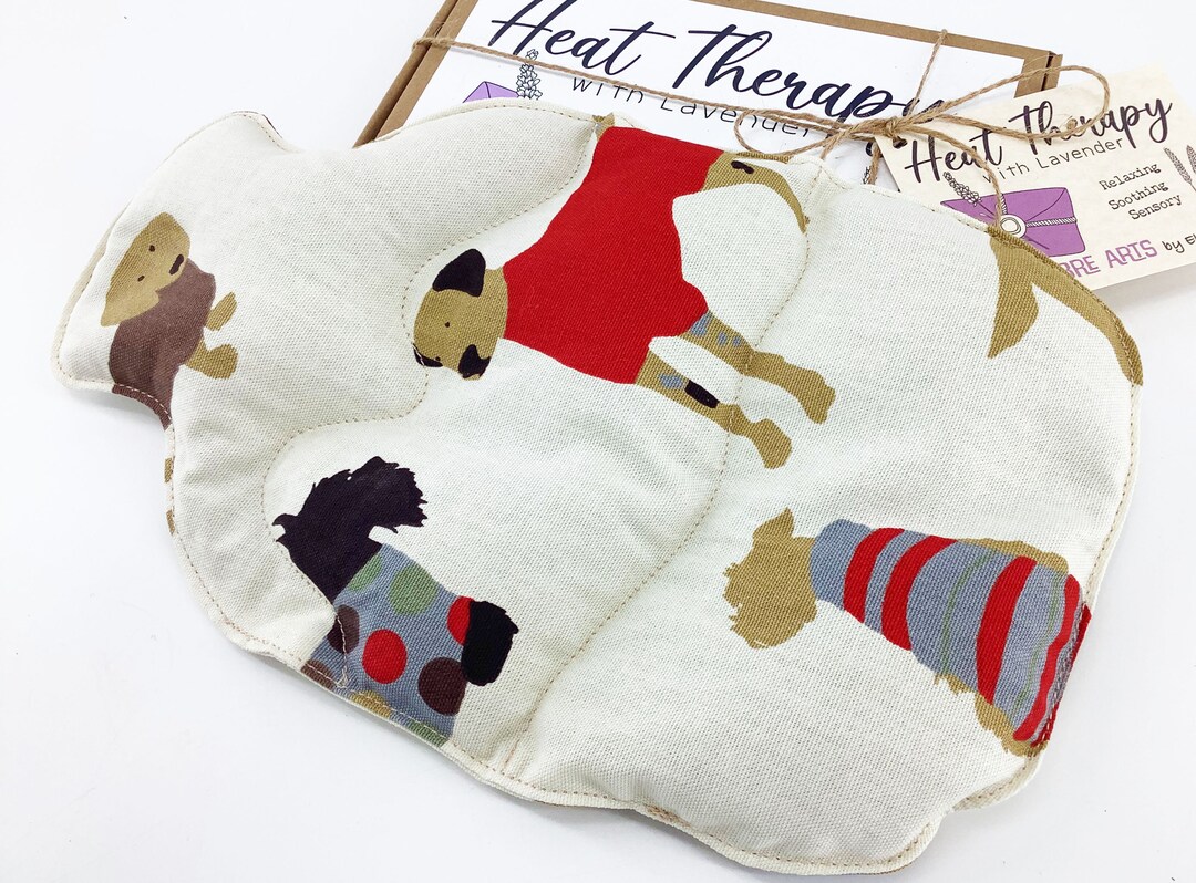 Dog Lovers Wheat Bag. Microwave Hot Water Bottle Shaped Heat Etsy