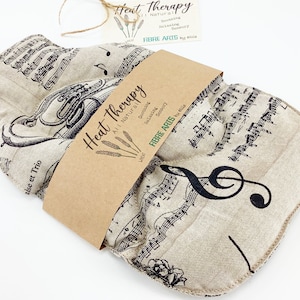 Music Themed Wheat Bag: Hand Crafted Heat Pack