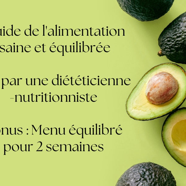 Guide de l'alimentation saine et équilibrée