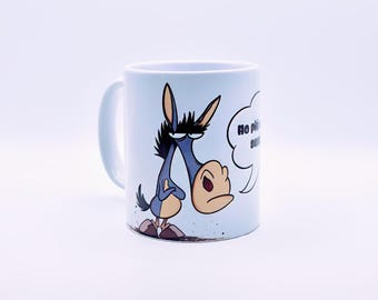 Funny Donkey Mug “I Have More Sleep Than Feelings” – Sarcastic Coffee Cup Gift for Office, Friends & Coworkers – 11oz