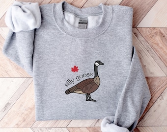Canada Day Silly Goose Crewneck Sweatshirt, Funny Canada Day Shirt, Silly Goose Sweater, Funny Canada Jokes, Canada SVG, Canada Online Shop