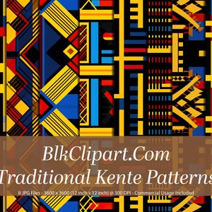 Traditional Kente Cloth Seamless Pattern - Ghana Kente Cloth - African Seamless Pattern - Digital Paper, Scrapbooking, African American.
