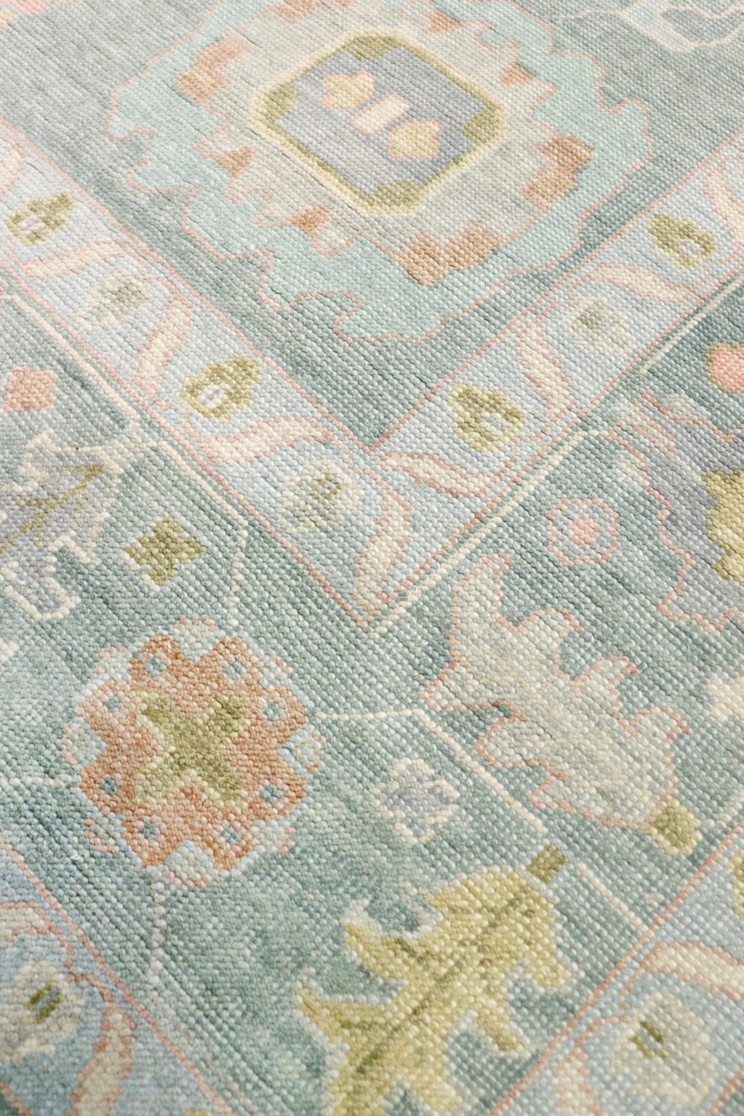 Muted Oushak Rug 8x10/9x12/10x14/12x15 Turkish Area Rug Handknotted