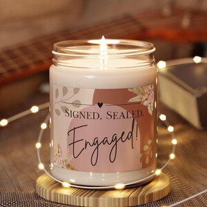 Bougie de fiançailles bohème cadeaux drôles bougie de mariage bougie personnalisée EVJF, bougies drôles cadeau de fiançailles personnalisé