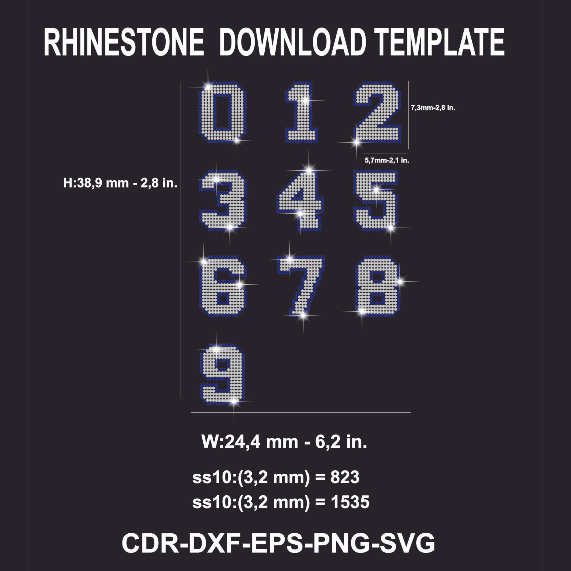 Rhinestone Letters College Sports 2 Color Font Alphabet Rhinestone Font  Silhouette Cameo Cricut Svg Dxf Cutting Digital File SS10 