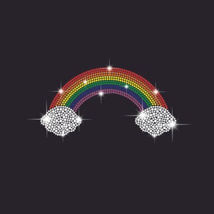 Rainbow Rhinestone Pattern, SVG Pattern, Rainbow Design, Rainbow rhinestone Tamplate