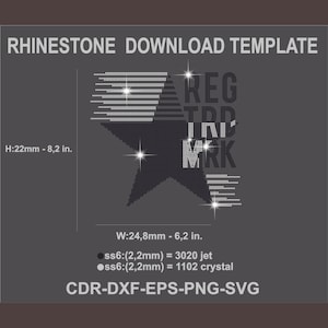 Star Rhinestone Pattern, SVG Pattern, Star Rhinestone Design