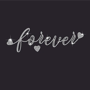 Forever Rhinestone Tamplate SVG File Instant Download, Forever Rhinestone Pattern, SVG Pattern, Forever Design, Forever rhinestone Tamplate
