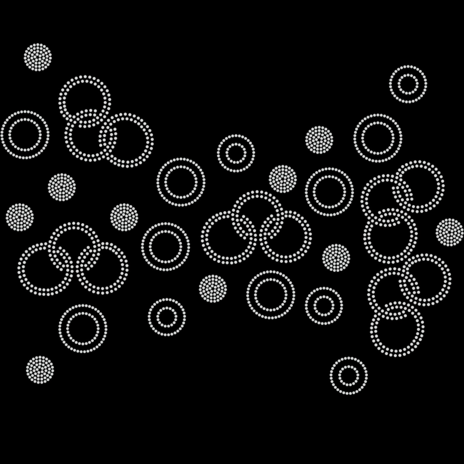 Circle Rhinestone Pattern, SVG Pattern, Circle Design, Circle ...