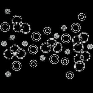 Kreis Strass Muster, SVG Muster, Circle Design, Circle Strass Tamplate