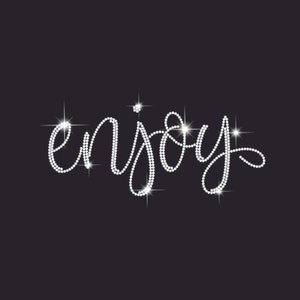 Enjoy Rhinestone Pattern, SVG Pattern, Enjoy Design, Enjoy rhinestone Tamplate