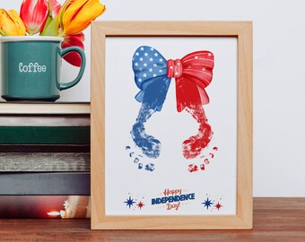 4th of July Activity for Toddlers Kids, 4th of July Handprint Craft, 4th of July Craft Preschool, Patriotic Activity Keepsake