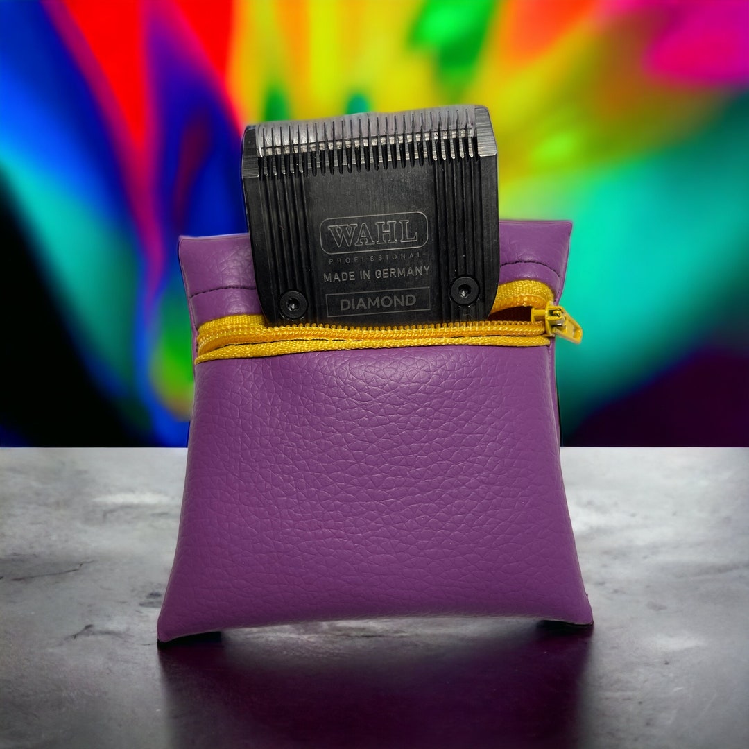 Dog Show Grooming Clipper Blade Pouch, Faux Leather Pouch, AKC Grooming Kit, Terrier Grooming