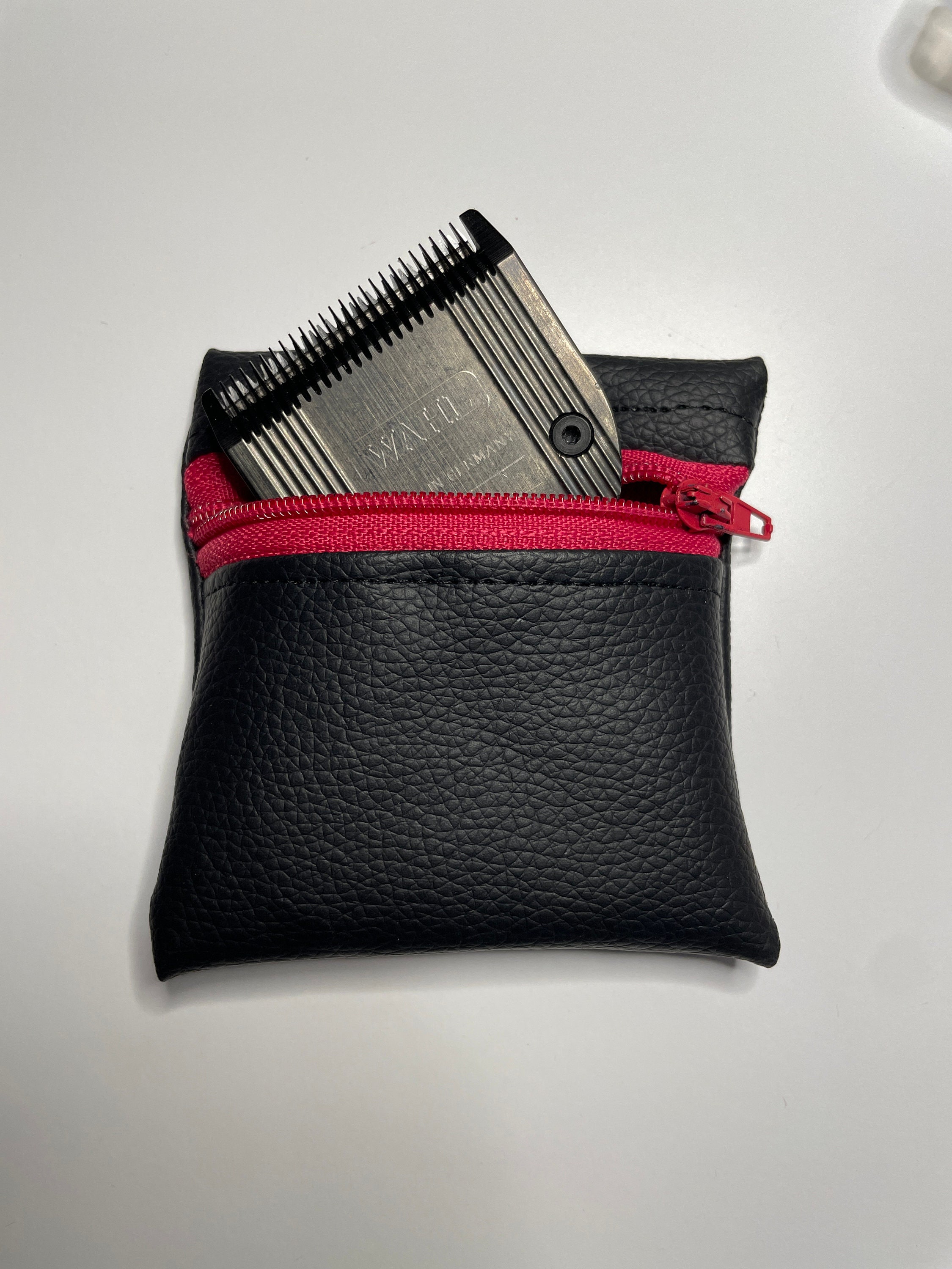 Dog Show Grooming Clipper Blade Pouch, Faux Leather Pouch, AKC Grooming Kit, Terrier Grooming