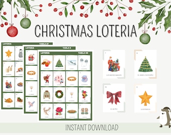 Loteria di Natale/ Loteria di Natale stampabile/ Loteria/ Loteria di Natale spagnola / Loteria De Navidad/ Natale/Navidad/Download istantaneo