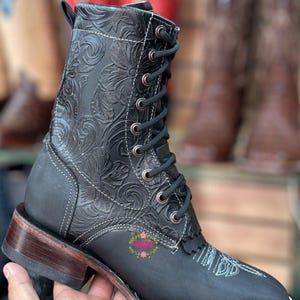 Botas Lacer - zwarte leren laarzen