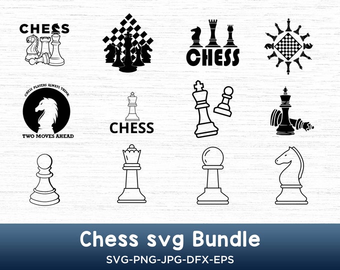 Chess SVG Bundle, Chess PNG Bundle, Chess Clipart, Chess SVG Cut Files ...