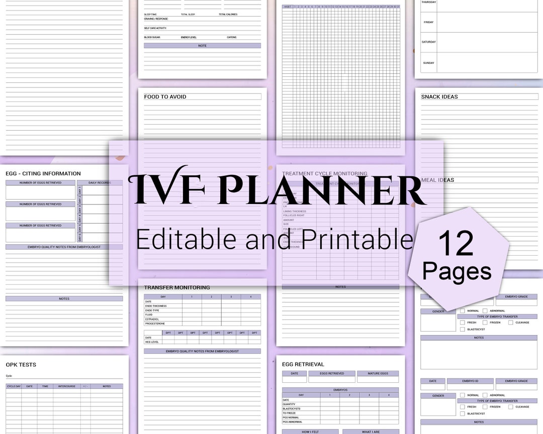 Y IVF Journey Planner And Journal: 3-In-1 In Vitro Fertilization
