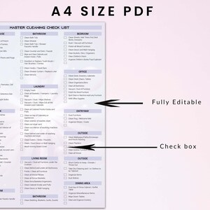 Ultimatives Reinigungszeitplan-Bundle, bearbeitbares Reinigungschecklisten-Bundle, Jährliche Reinigungscheckliste, Hauptreinigungsliste, bearbeitbare Checkliste