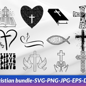 Christian svg bundle, bible verse svg png dxf eps, religious Svg, Scripture Svg, Blessed Svg, Jesus Svg, God Svg, Faith svg, Cut Files