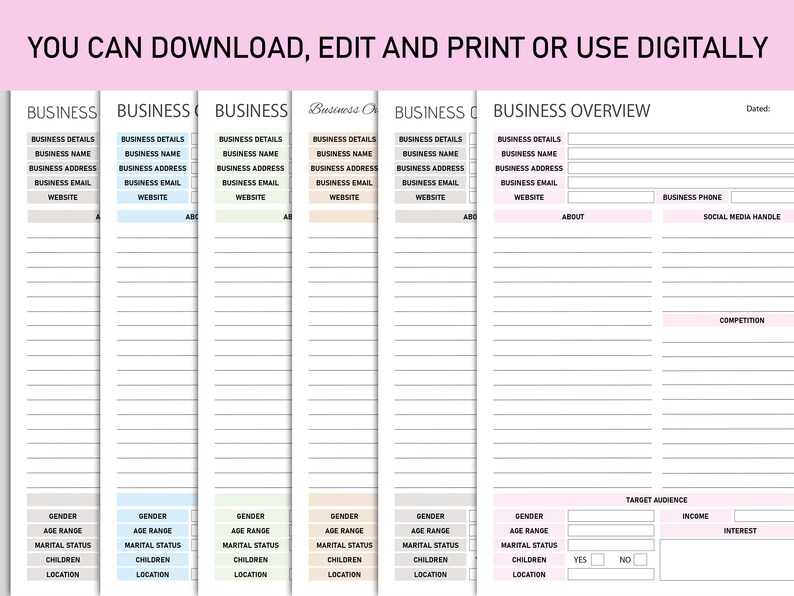 Printable and Editable Business Startup, Business Startup Checklist ...