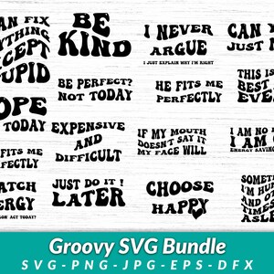 Groovy SVG Bundle, Retro Designs, Vintage Graphics, Hippie Art, Psychedelic Patterns, 70s Style, Retro Elements, Groovy Illustrations, Funky