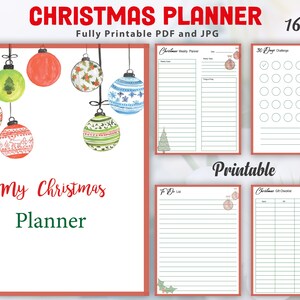 Christmas Planner Printable Holiday Organizer Festive Planner Holiday Planning Christmas Organization Seasonal Planner Holiday Checklist