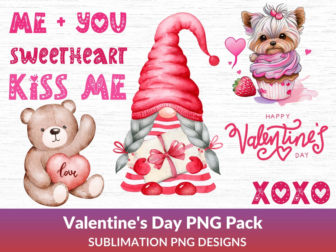 Retro Valentine Png Bundle, Groovy Valentine Png, Valentine Png, Love ...