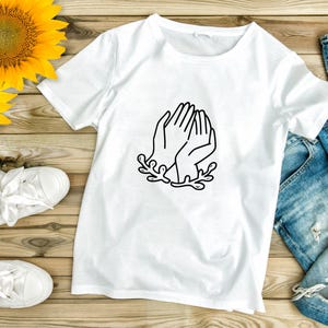 Praying hands SVG, Praying hands clipart, Praying hands Svg cut files for Cricut, Religious Svg, Prayer svg, Praying hands Png