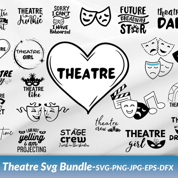 Theatre Bundle Svg, Theatre Png, Theatre Svg, Movie Theatre Svg, Theatre Clipart, Theatre Cut File, Theatre Mom Shirt, Theatre png bundle