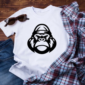 Gorilla SVG Bundle, Gorilla head svg, Gorilla dxf, Gorilla png, Gorilla eps, Gorilla vector, Gorilla cut file, Gorilla clipart, Angry Monkey