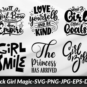 Pacchetto SVG magia ragazza nera, donna nera SVG, Boss Lady Svg, Black Lives Matter, Afro Lady Woman, Diva, Tshirt, Cut File Cricut, Silhouette