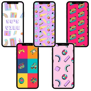 90er Jahre Handy Hintergrundbilder | 90er Jahre Telefon Hintergrund | Niedliches Telefon Hintergrund | 90er Jahre ästhetische Handy-Tapete | Spaß Telefon Hintergrund