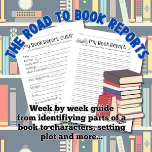 Book Report Writing Unit | 14-Week Printable Curriculum | Elementary Literacy Worksheets | Reading Comprehension | Homeschool PDF