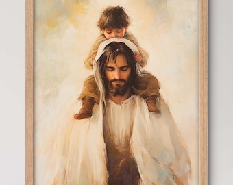 Child of God - Wonderful Sons and Daughters of God Artistic Depictions and Touching Images Paintings Long Wall Printed High Quality Papers