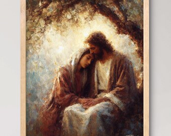 Character of Christ - Heartful and Saving Painted Art of how the Savior Comes to Us in Times of Trouble, Thoughtful Art Pieces for Families