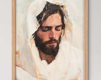 Son of the Living God - Portrait Lord Jesus Christ Artwork Wallpaper By Artists Justin and Anna, Messiah AI Images LDS Powerful Spirit Image