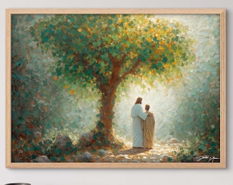 The Seed of Faith - Thoughtful Deep Symbolizing Jesus Christ Artwork and Prints for Christian Families Mothers Fathers Daughters Sons Faiths