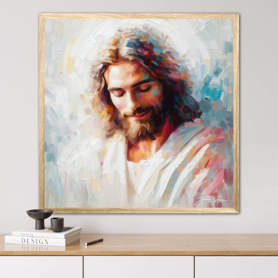 イエス・キリストの額入り肖像画、聖人、絵画、人物