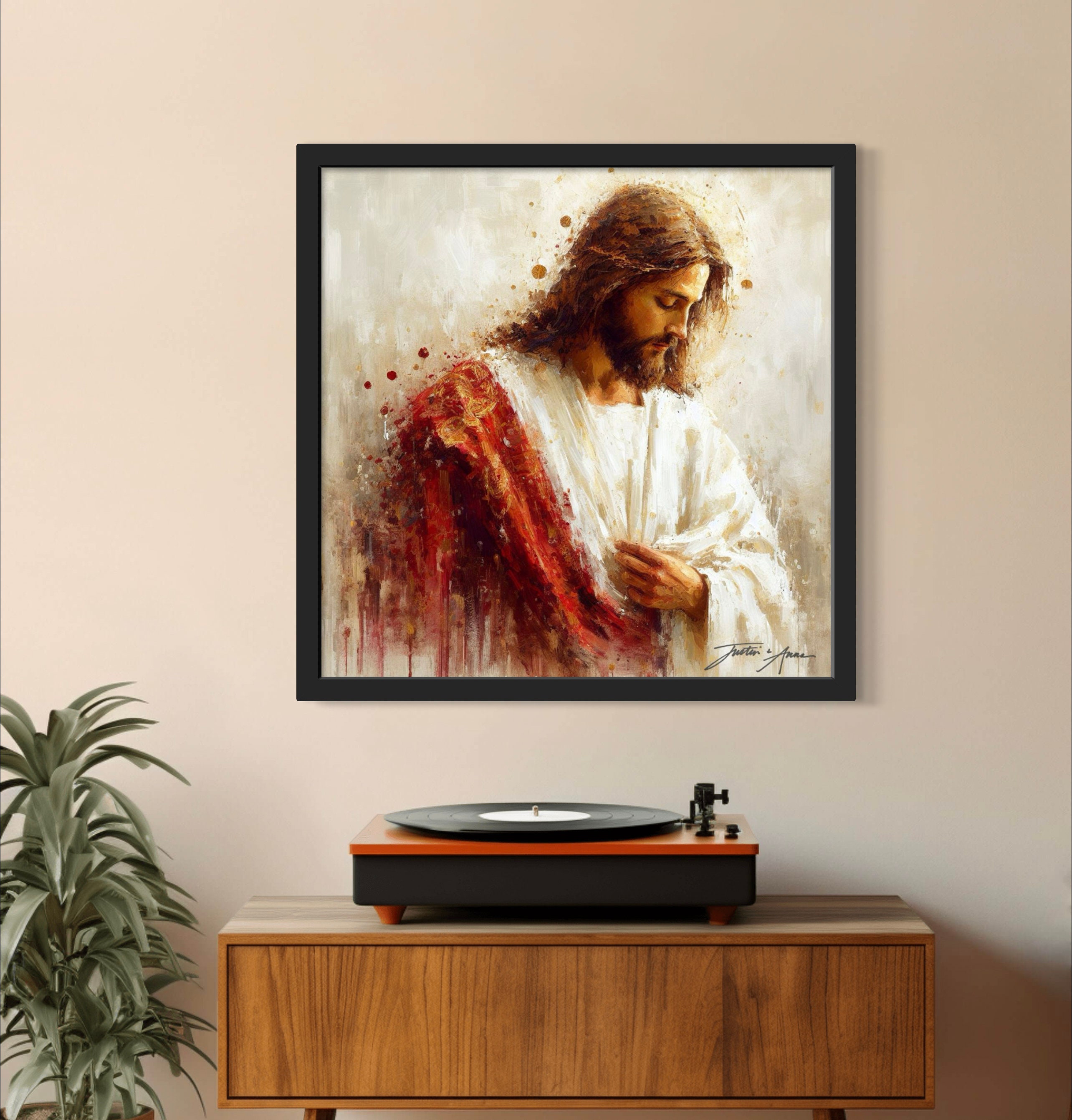 Jesus Robe Thing Christ in Red Robes - Gorgeous and Breathtaking Gospel Gift for Anyone ...