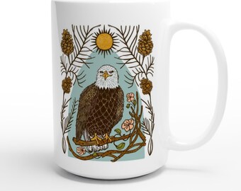 Un omaggio a Jackie, la grande aquila orsa / Tazza in ceramica